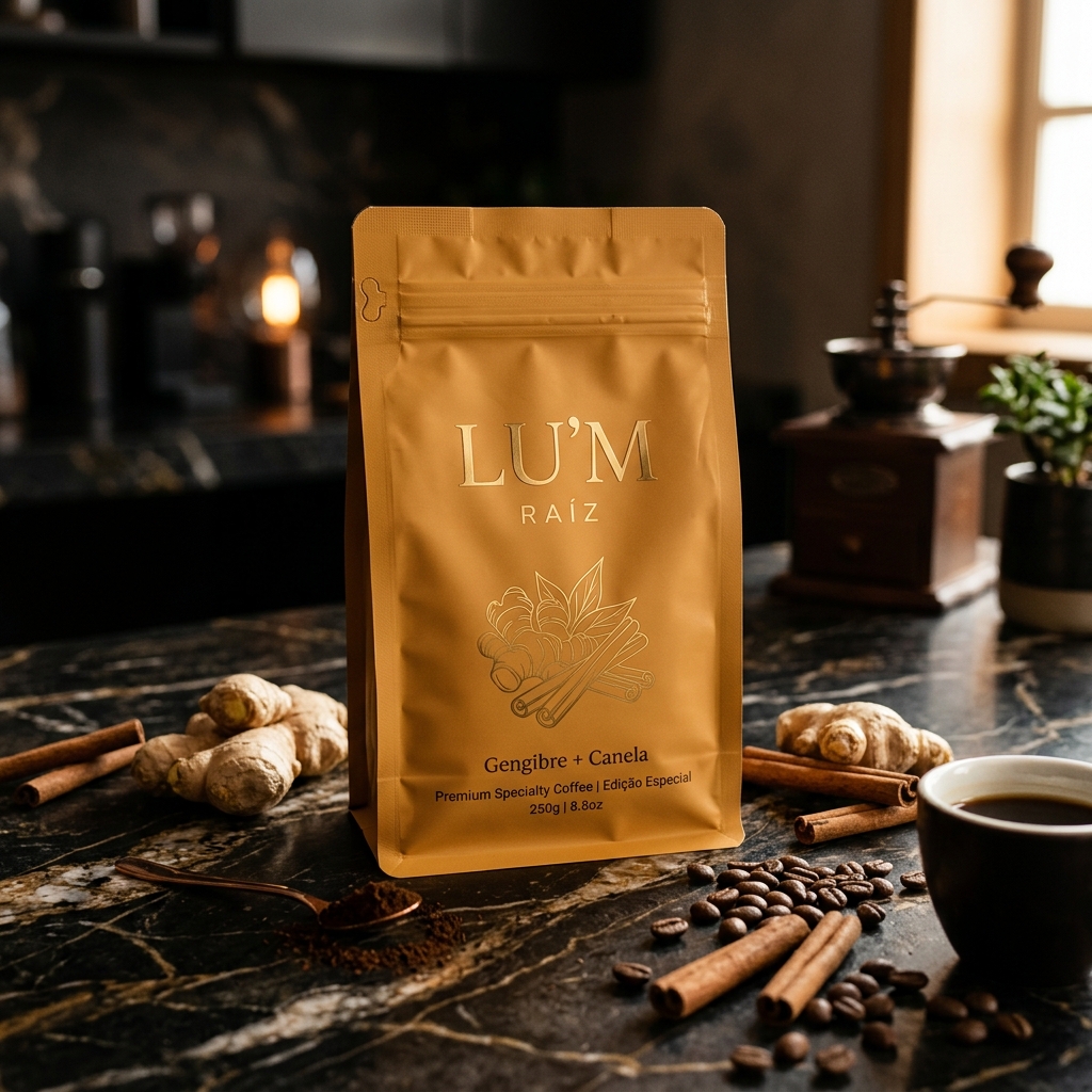 Lu'm Raíz — Café funcional con Jengibre y Canela
